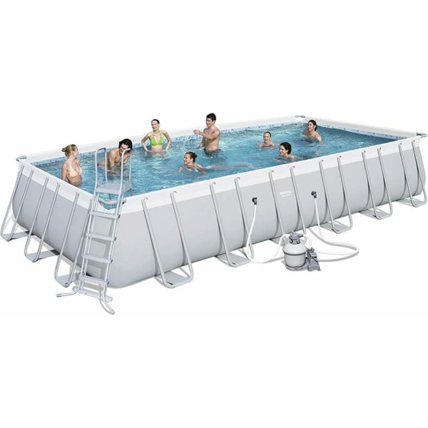 24ft bestway pool 2 Bestway Steel Pro Rectangular Pool 24ft With Filter 732x633x132cm