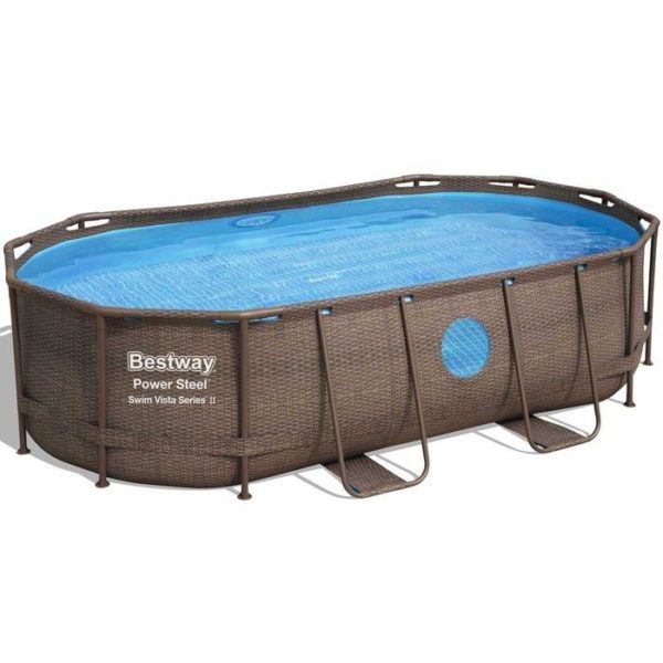 bestway 56946 pool Bestway 56946 16ft Power Steel Vista Pool 488x305x107cm